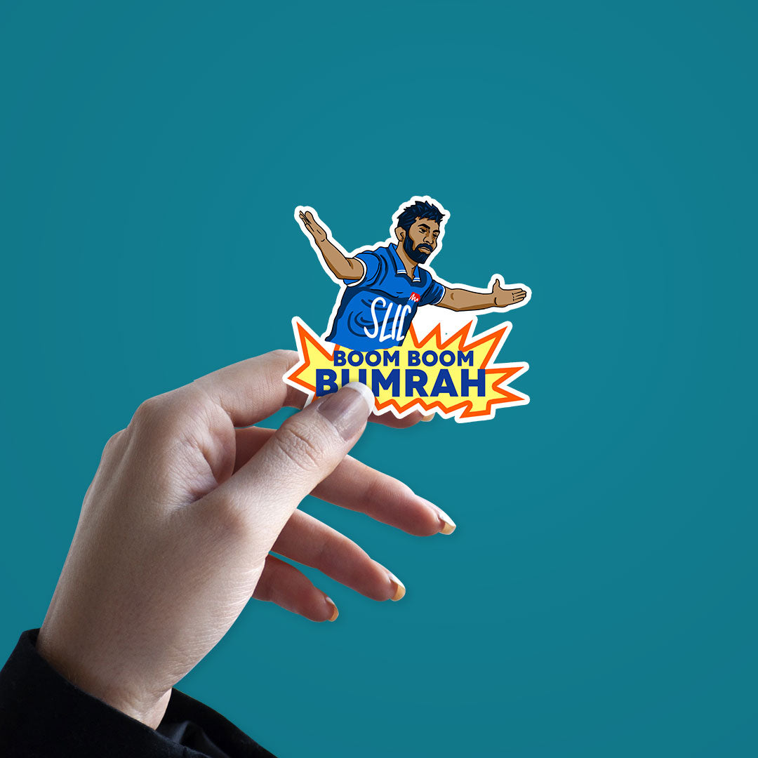 Boom Boom Bumrah Sticker