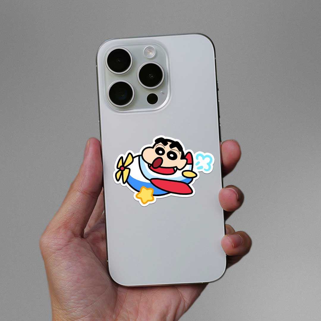 Shinchan Flying Sticker