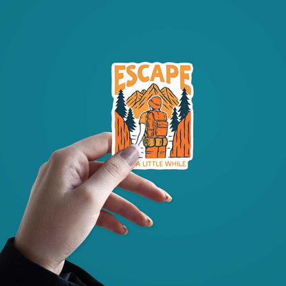 Escape For A Little While  Sticker