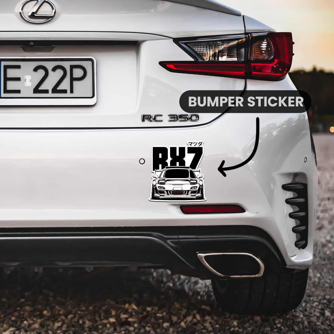 RX7 Bumper Sticker | STICK IT UP