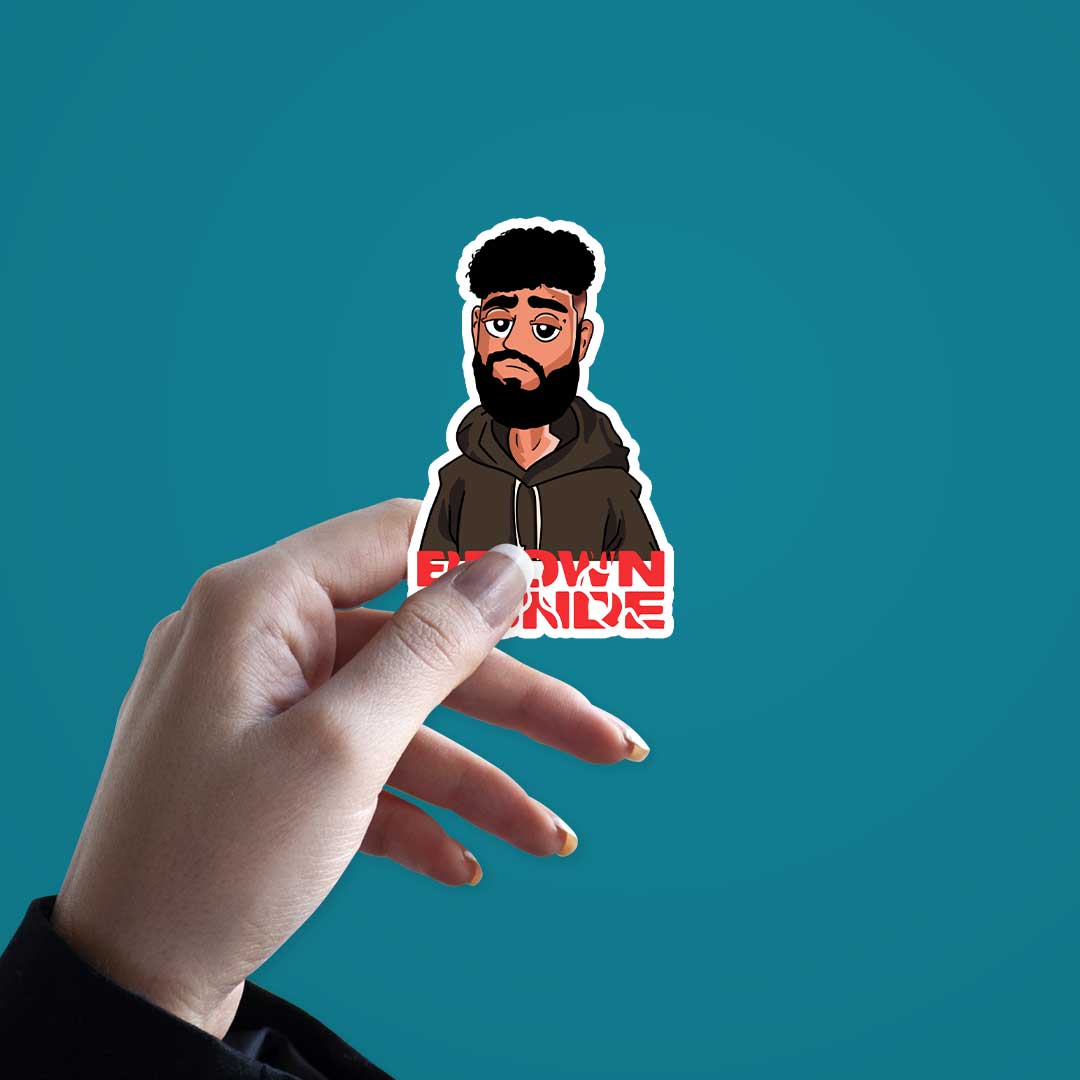 Brown Munde  Sticker