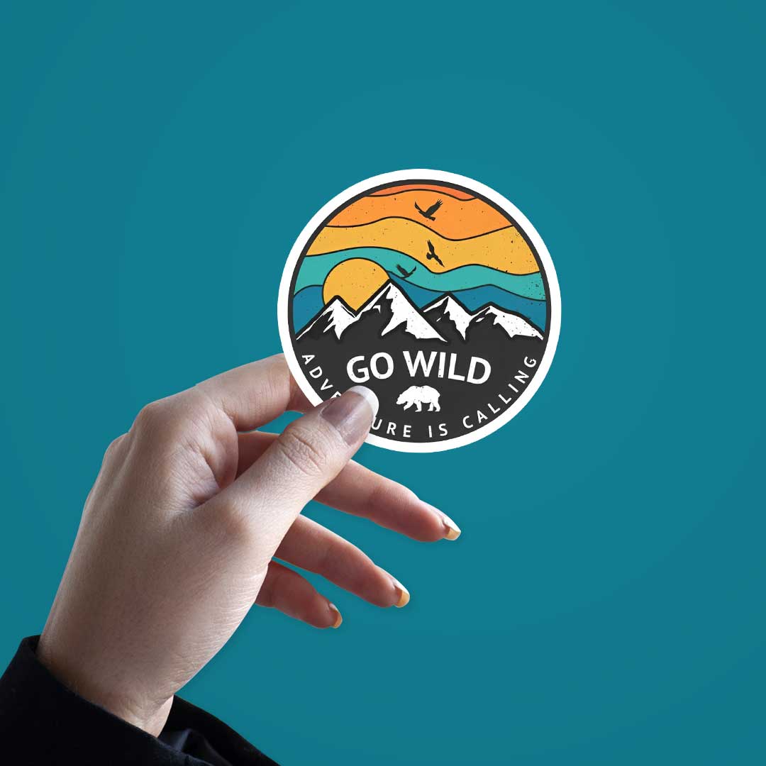 Go Wild Adventure Is Calling  Sticker