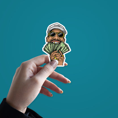 Money in Mouth Sticker