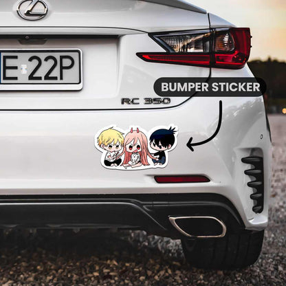 Chainsaw Man Bumper Sticker | STICK IT UP