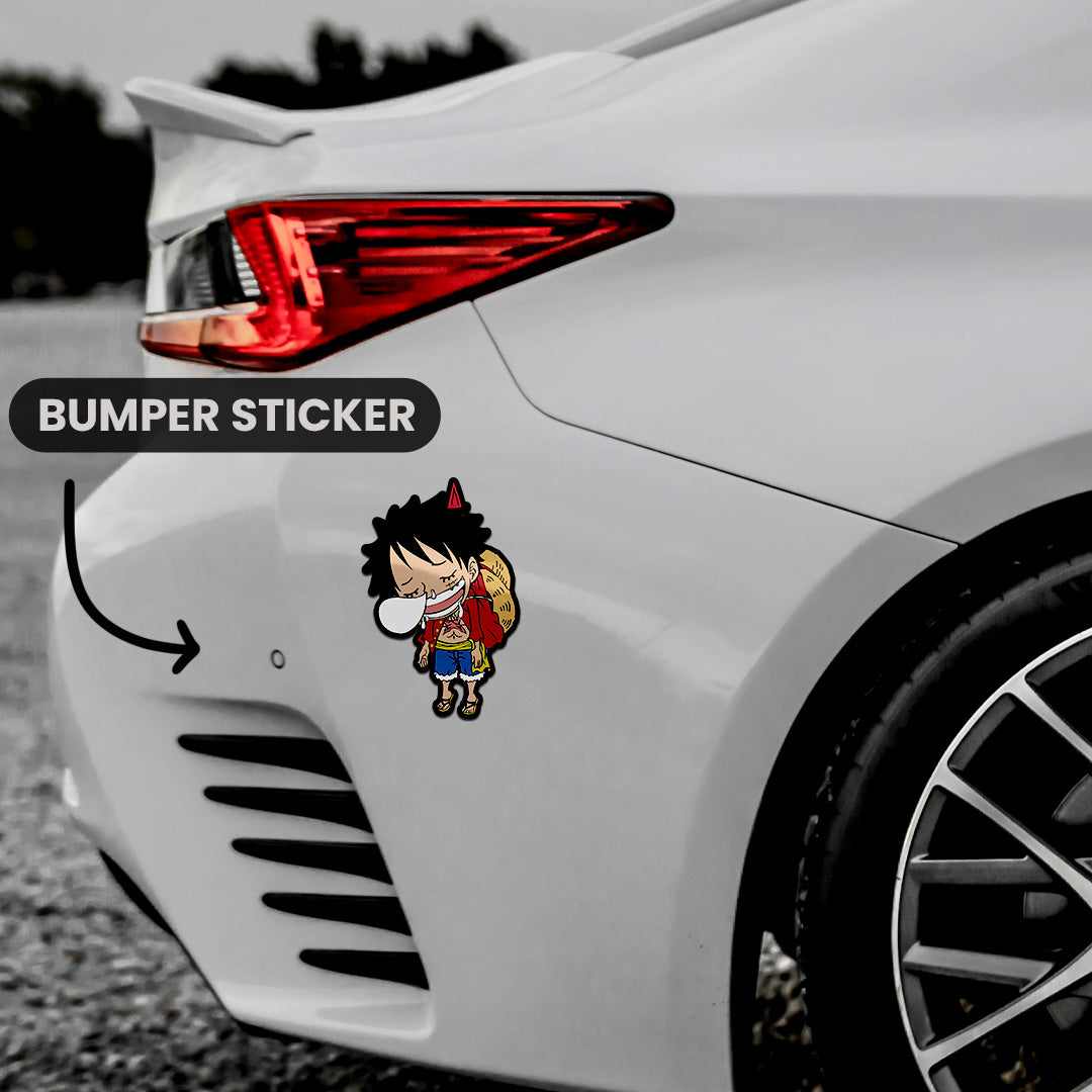 Sleeping Luffy Bumper Sticker | STICK IT UP