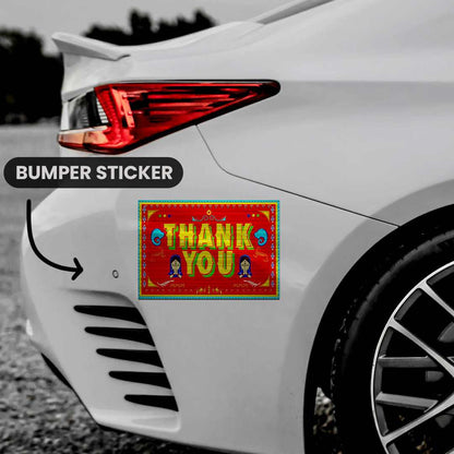 THANK YOU Bumper Sticker | STICK IT UP