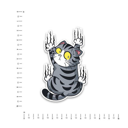 Grey Cat Bumper Sticker