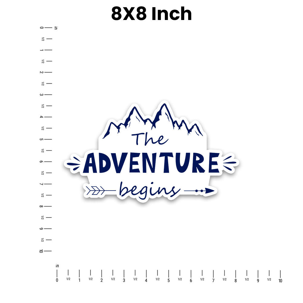 The Adventure Begins Bumper Sticker