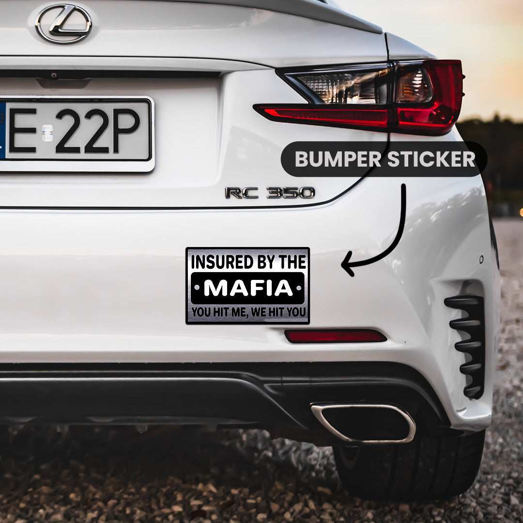 You Hit Me We Hit You  Bumper Sticker