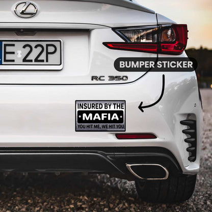 You Hit Me We Hit You  Bumper Sticker