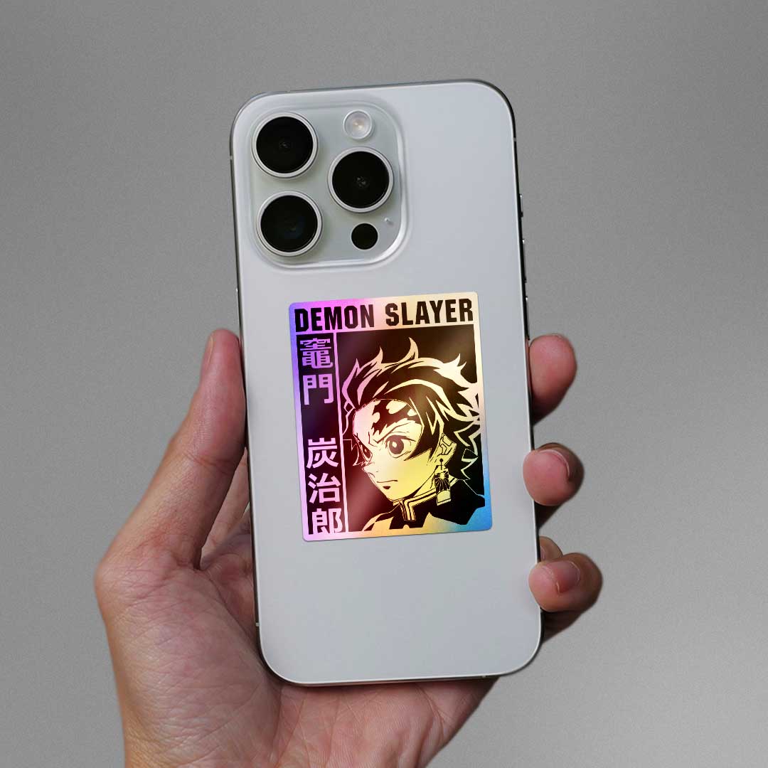 Demon Slayer Tanjro Holographic Sticker