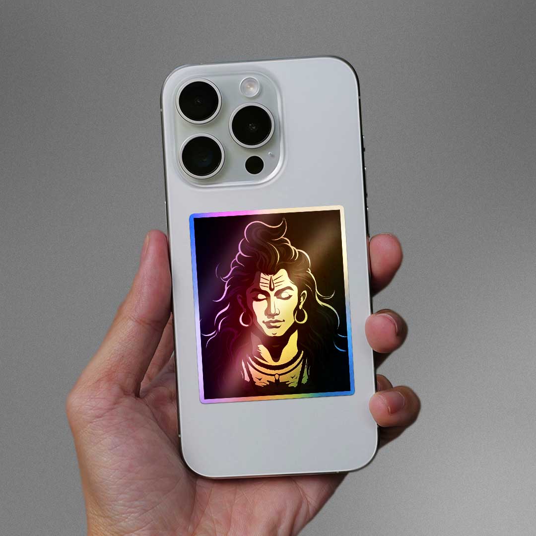 Mahadev Holographic Sticker