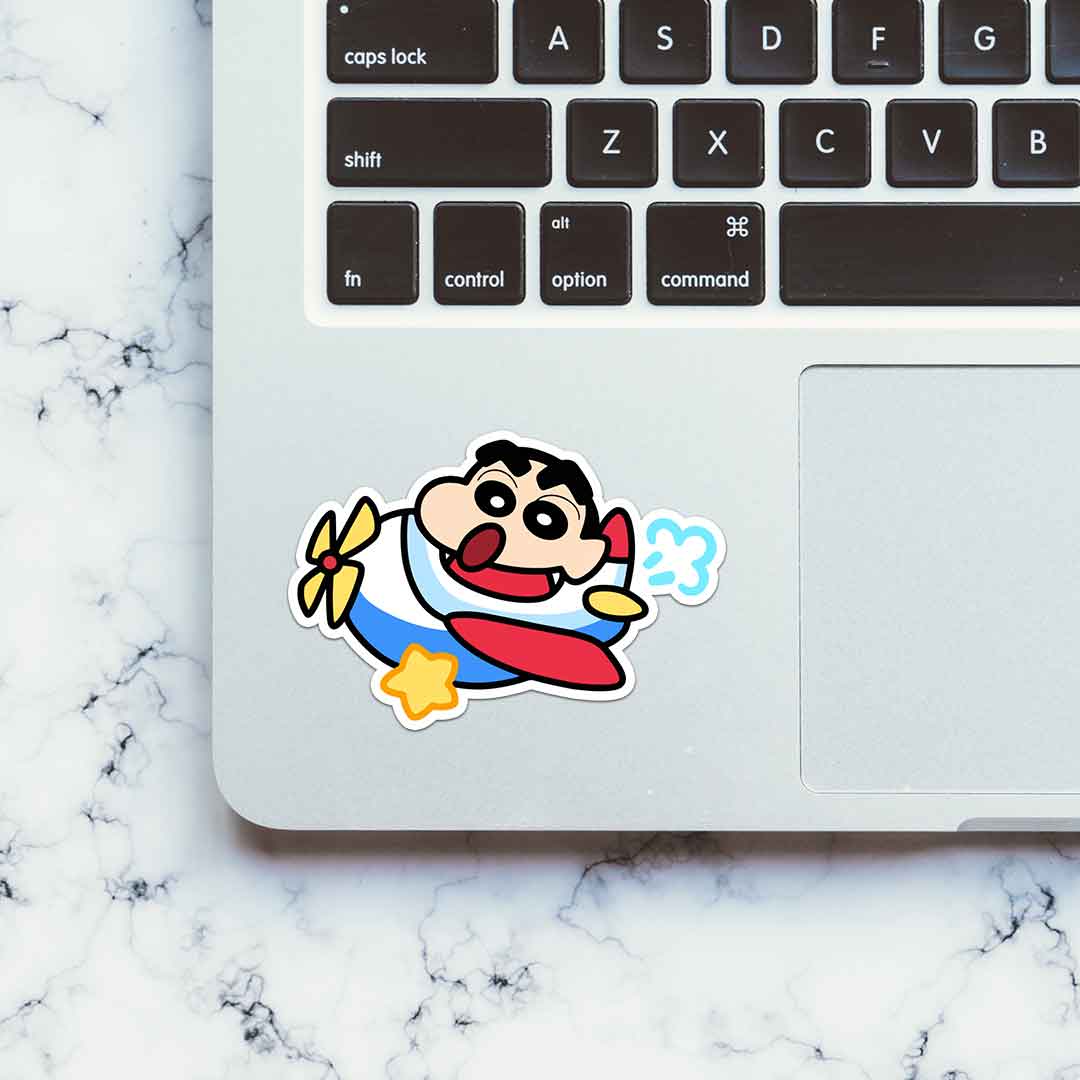 Shinchan Flying Sticker