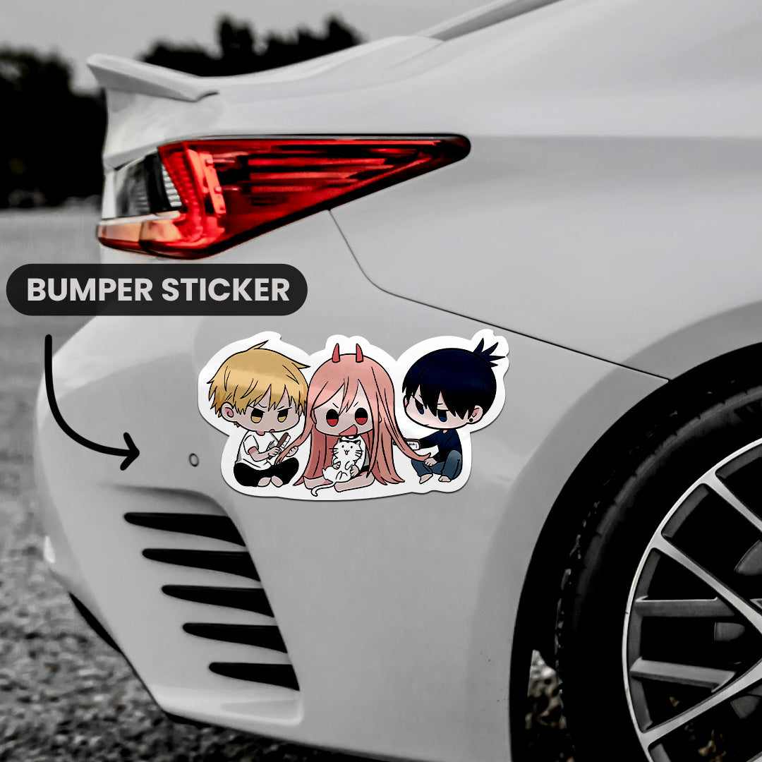 Chainsaw Man Bumper Sticker | STICK IT UP