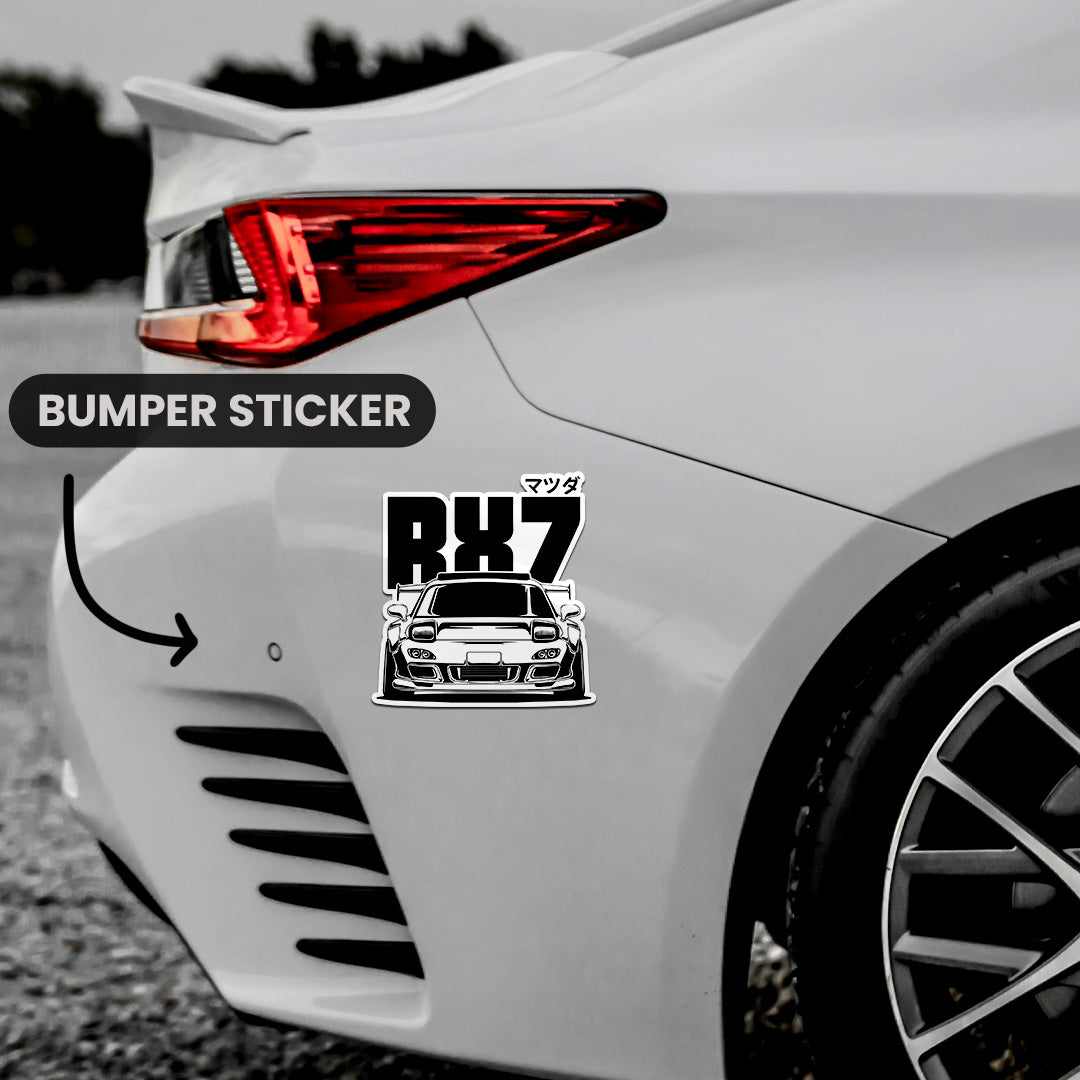 RX7 Bumper Sticker | STICK IT UP