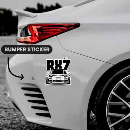 RX7 Bumper Sticker | STICK IT UP