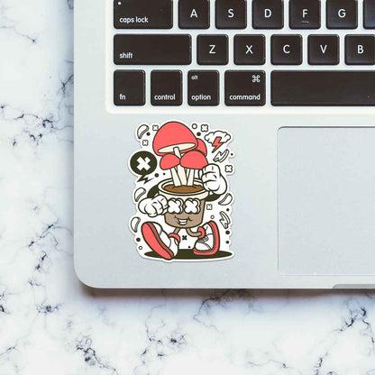 Walking Mushroom Sticker