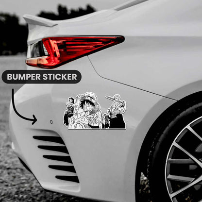 Luffy Zoro Bumper Sticker | STICK IT UP