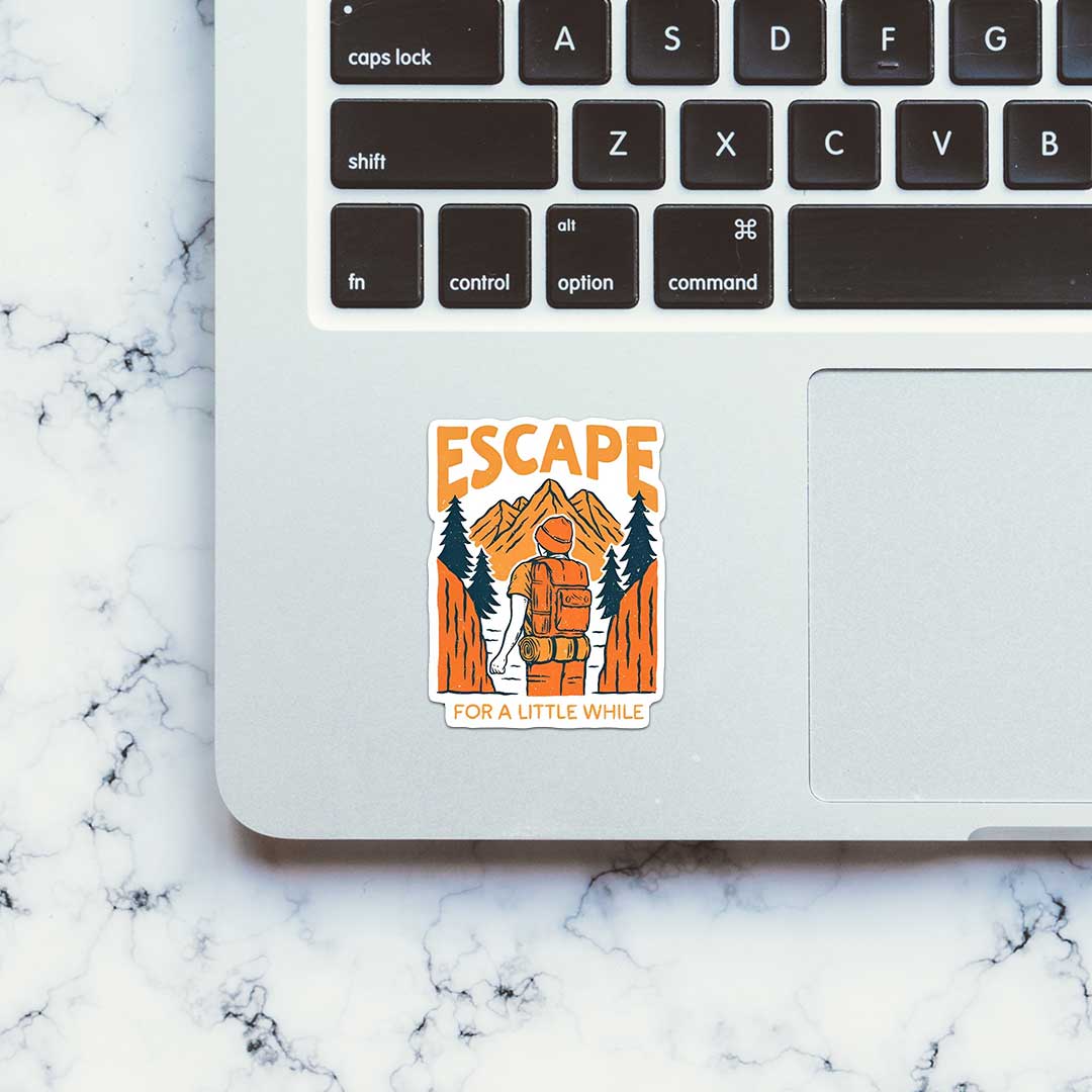 Escape For A Little While  Sticker