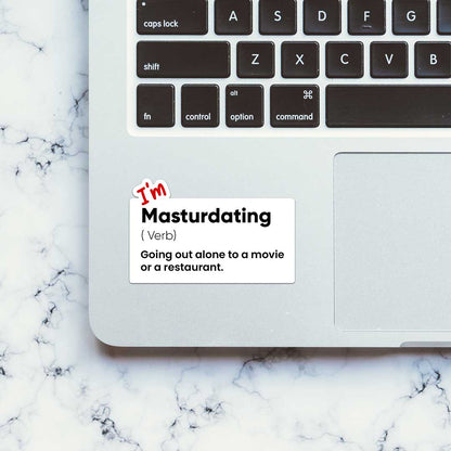 I M Masturdating  Sticker