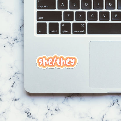 SHE-THEY Sticker