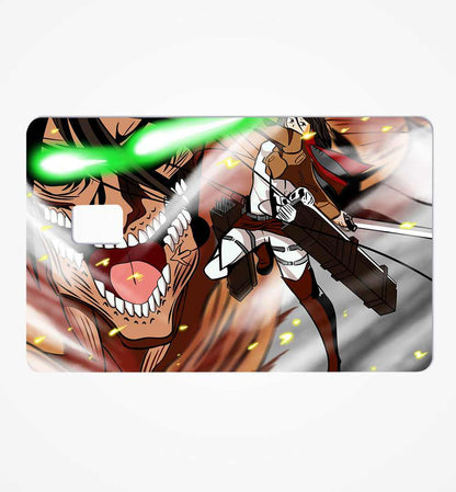 Attack On Titan credit card skin | STICK IT UP