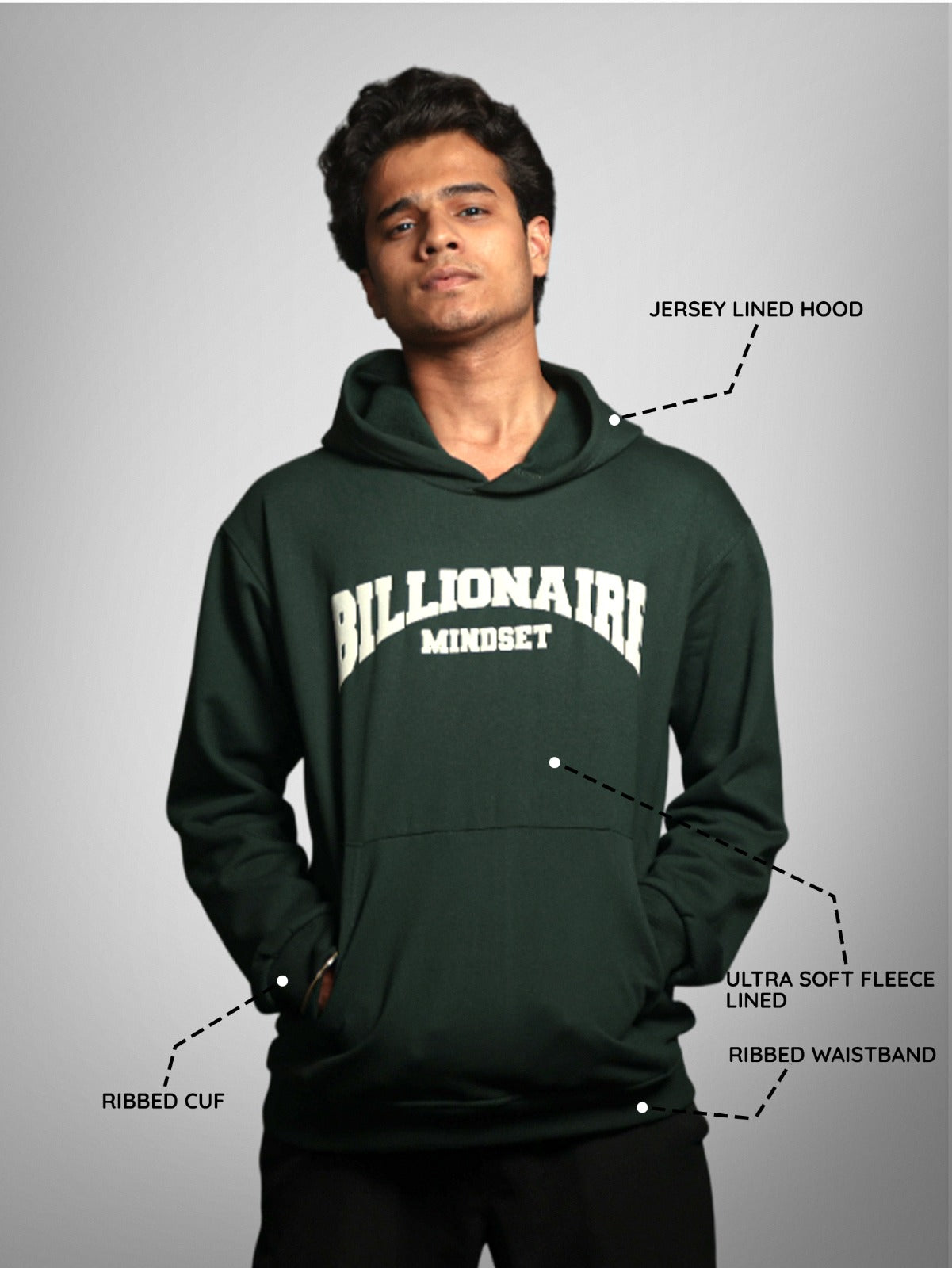 BILLIONAIRE MINDSET OVERSIZED HOODIE