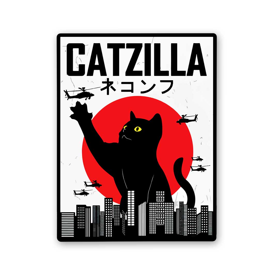 Catzilla Sticker