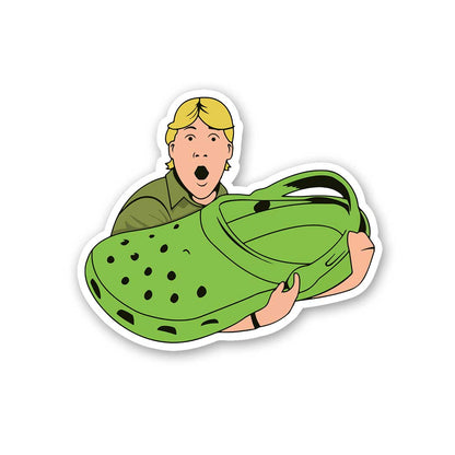 Green Crocs Sticker