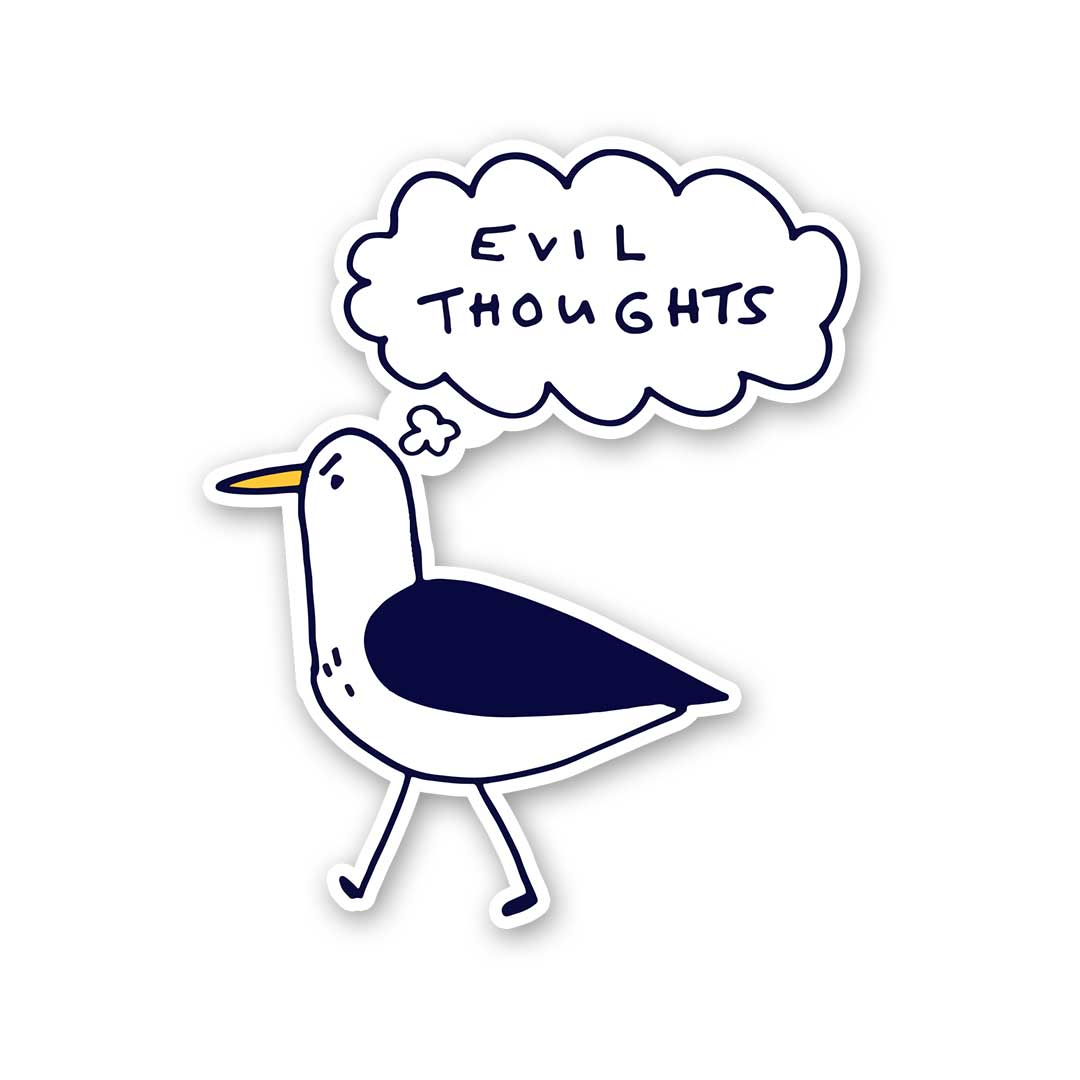 Evil Thoughts Sticker