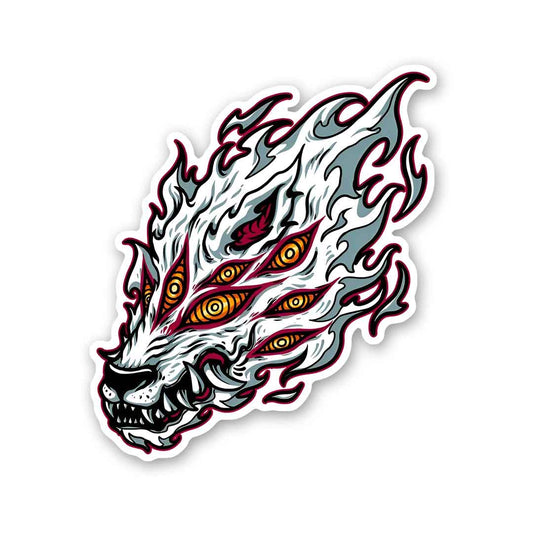 Fox Devil Chainsaw Man Sticker