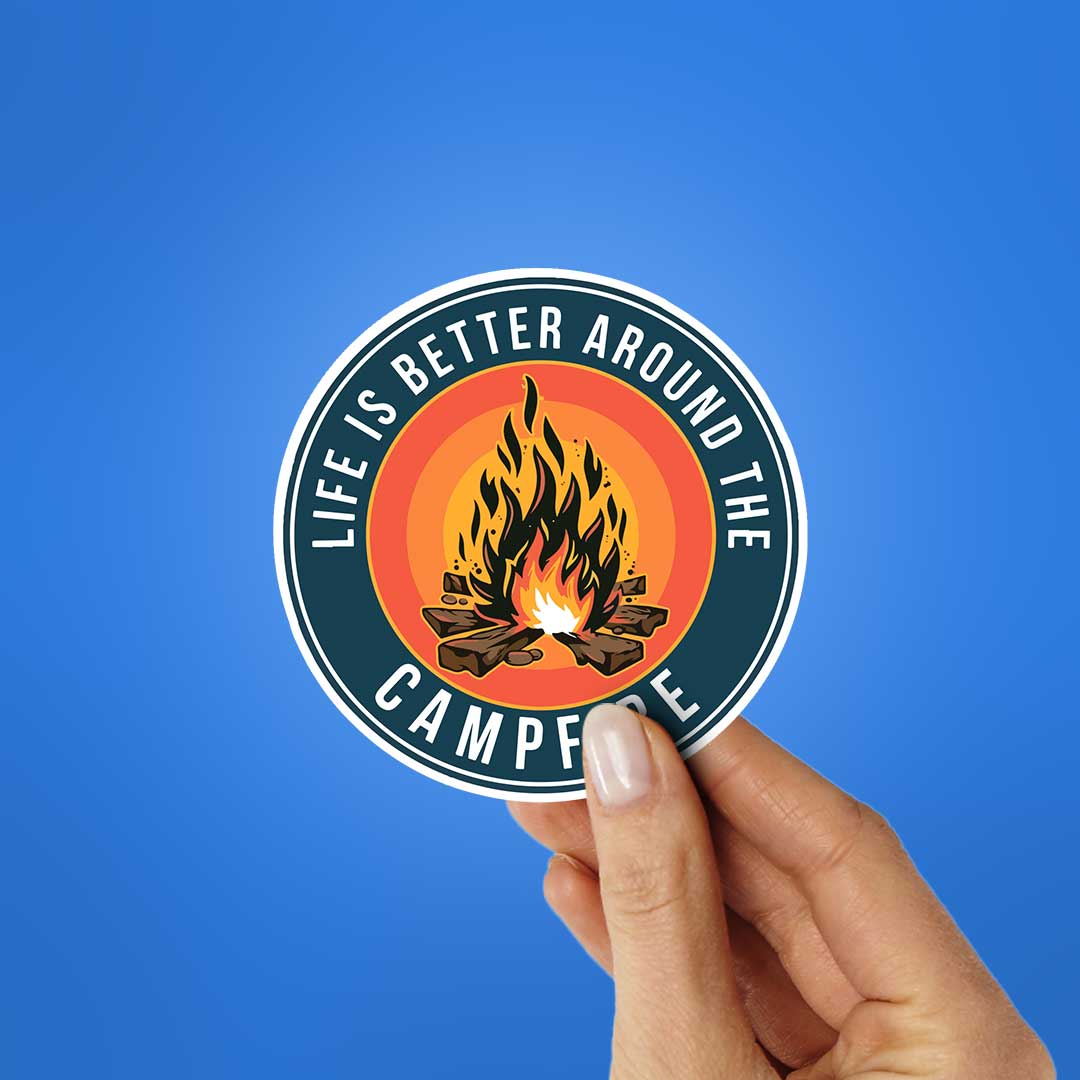 Life Is Better Around The Campfire Sticker