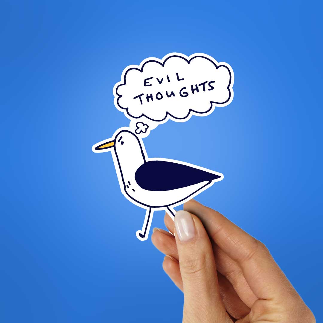 Evil Thoughts Sticker