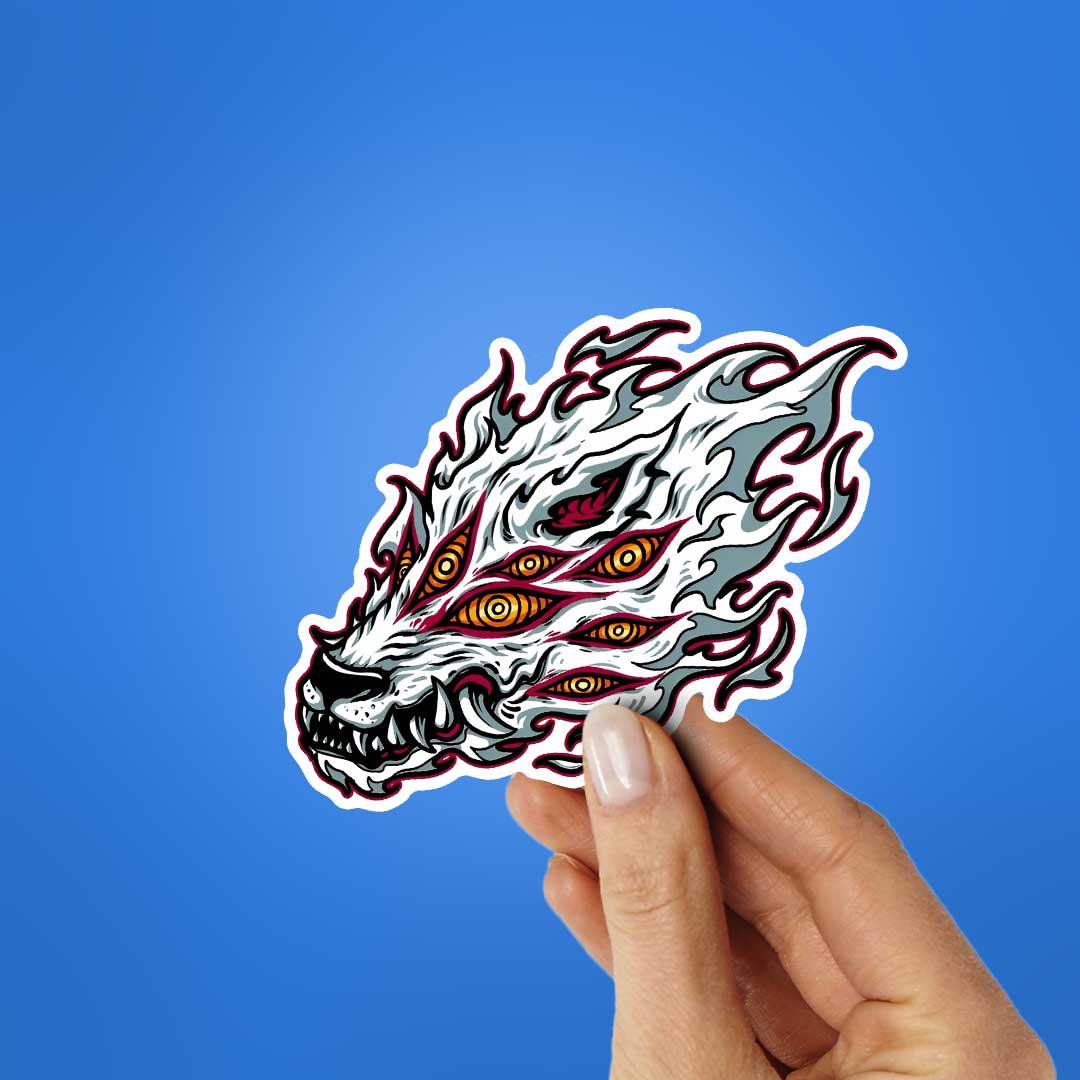 Fox Devil Chainsaw Man Sticker