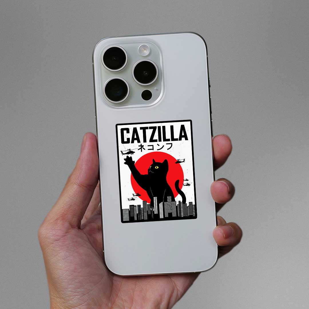 Catzilla Sticker