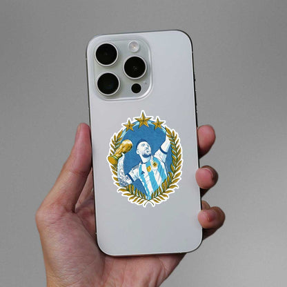 Messi Argentina Win Sticker