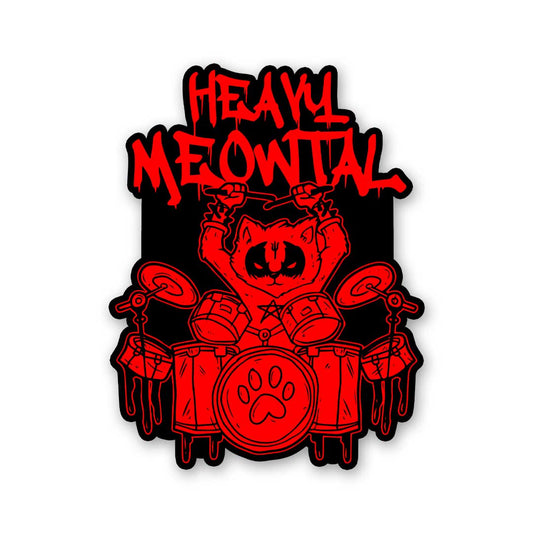 Heavy Meowtal Sticker