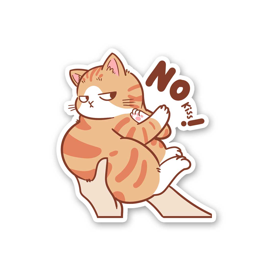 No Kiss Sticker