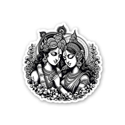 Radha Krishna 0.1 Sticker