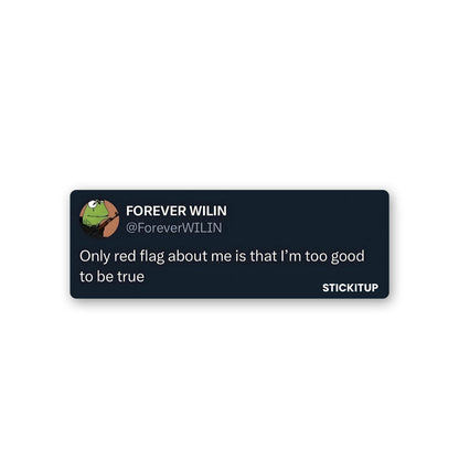 Only Red Flag Sticker