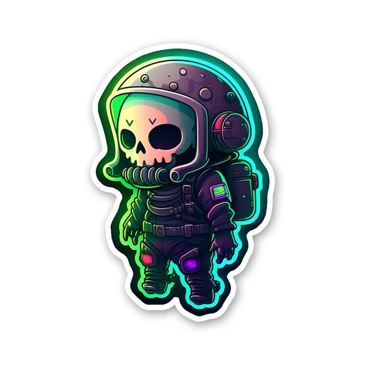 Interstellar Explorer Skeleton Sticker