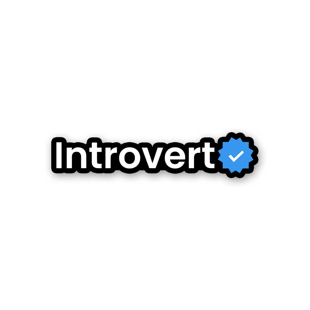 Introvert Verified Sticker