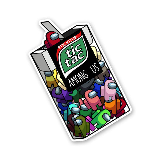 Tic Tac Among Us Sticker