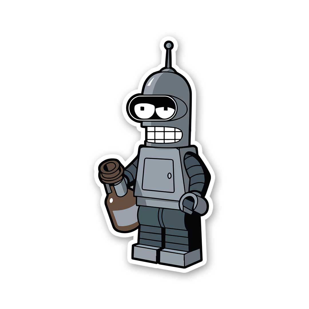 Simpsons Robot Sticker