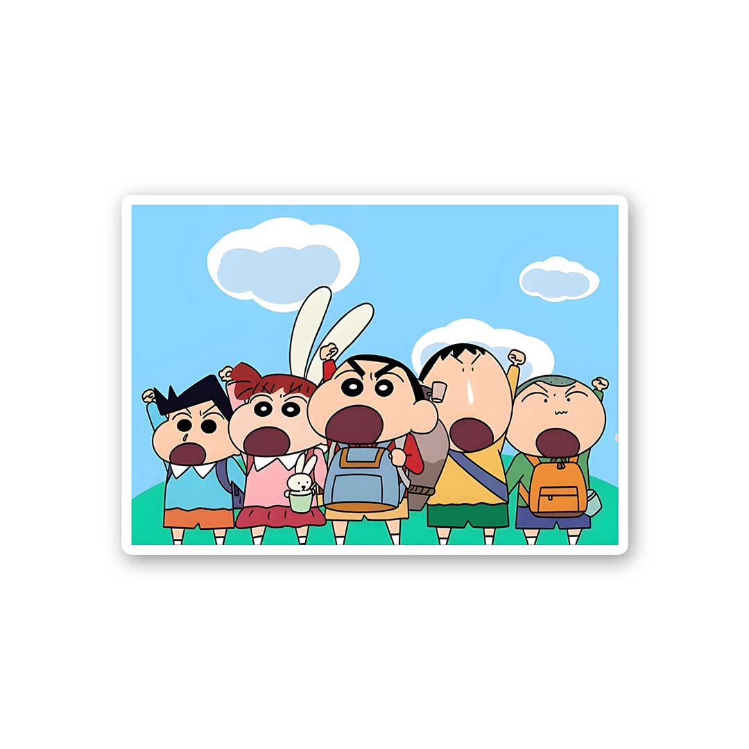 Shinchan Squad Sticker