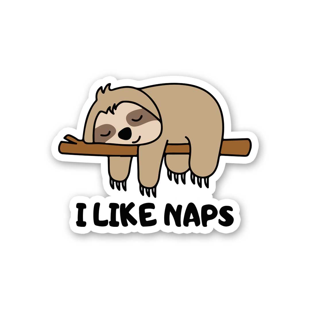 I Like Naps Sticker