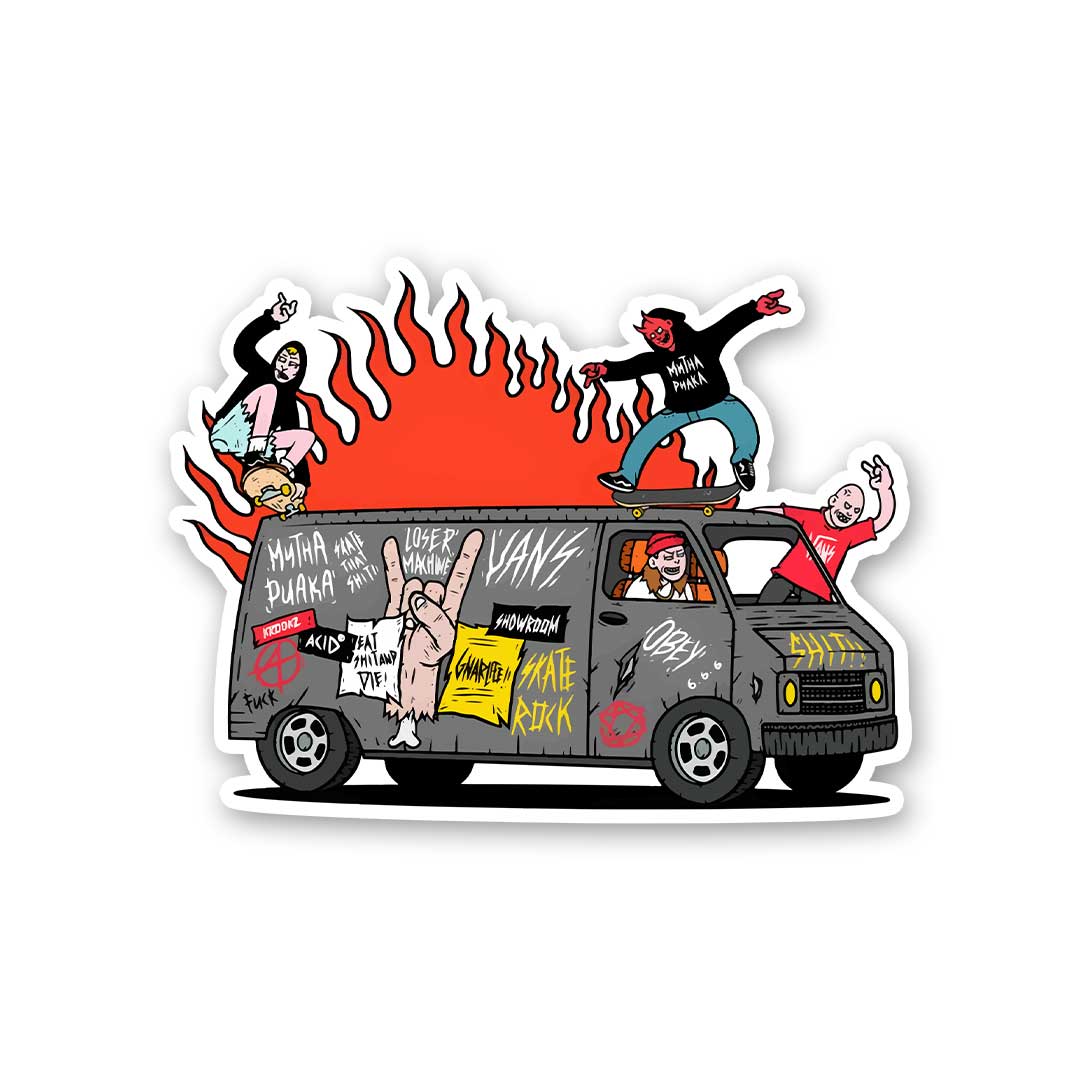 Rocking Van Sticker