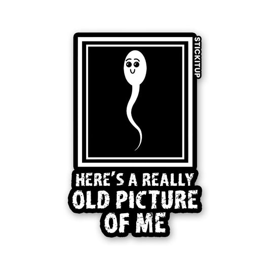 HERE'S A REALLY OLD PICTURE OF ME Sticker| STICK IT UP