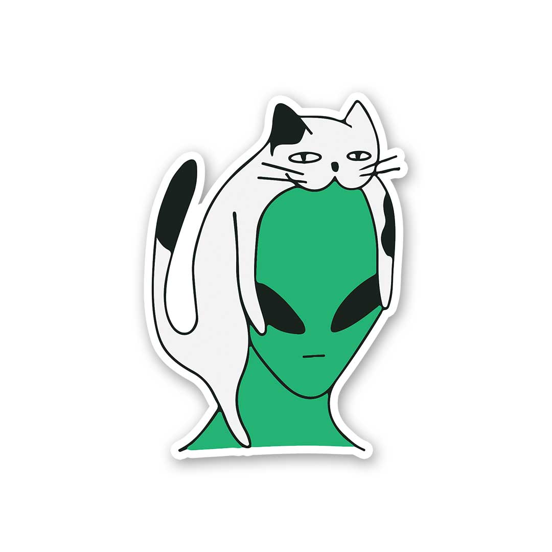 Alien Cat Sticker