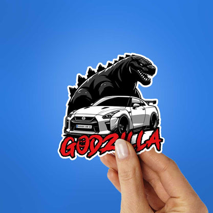 Godzilla Car Sticker